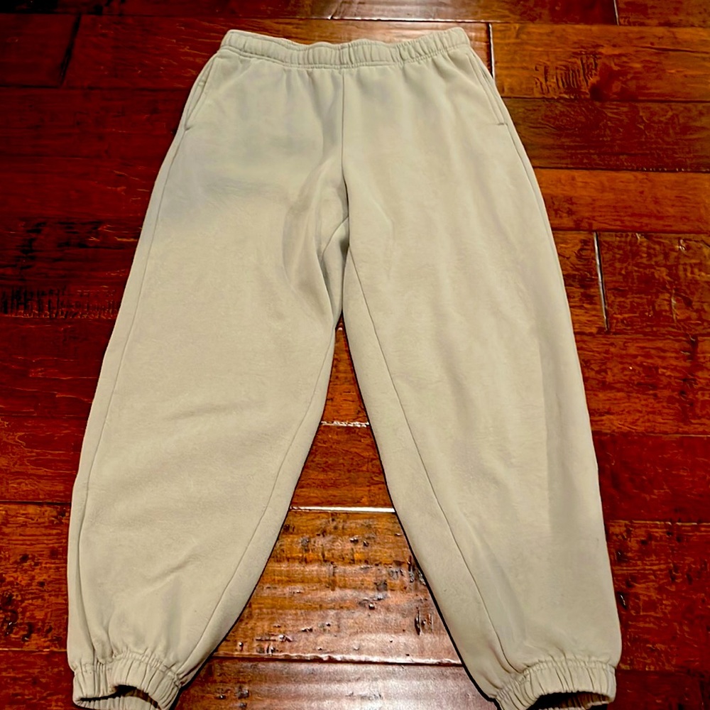 Sage green sweat pants- size small